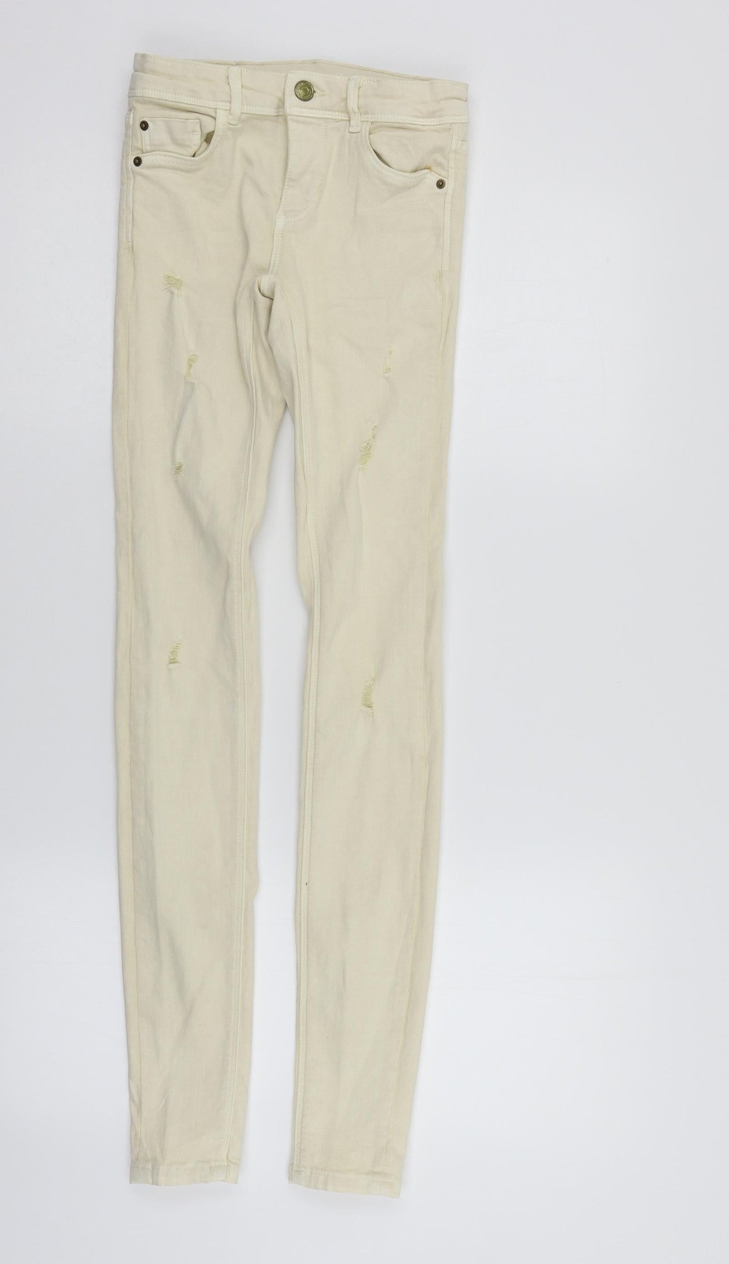 Zara Womens Beige   Trousers  Size 6 L30 in