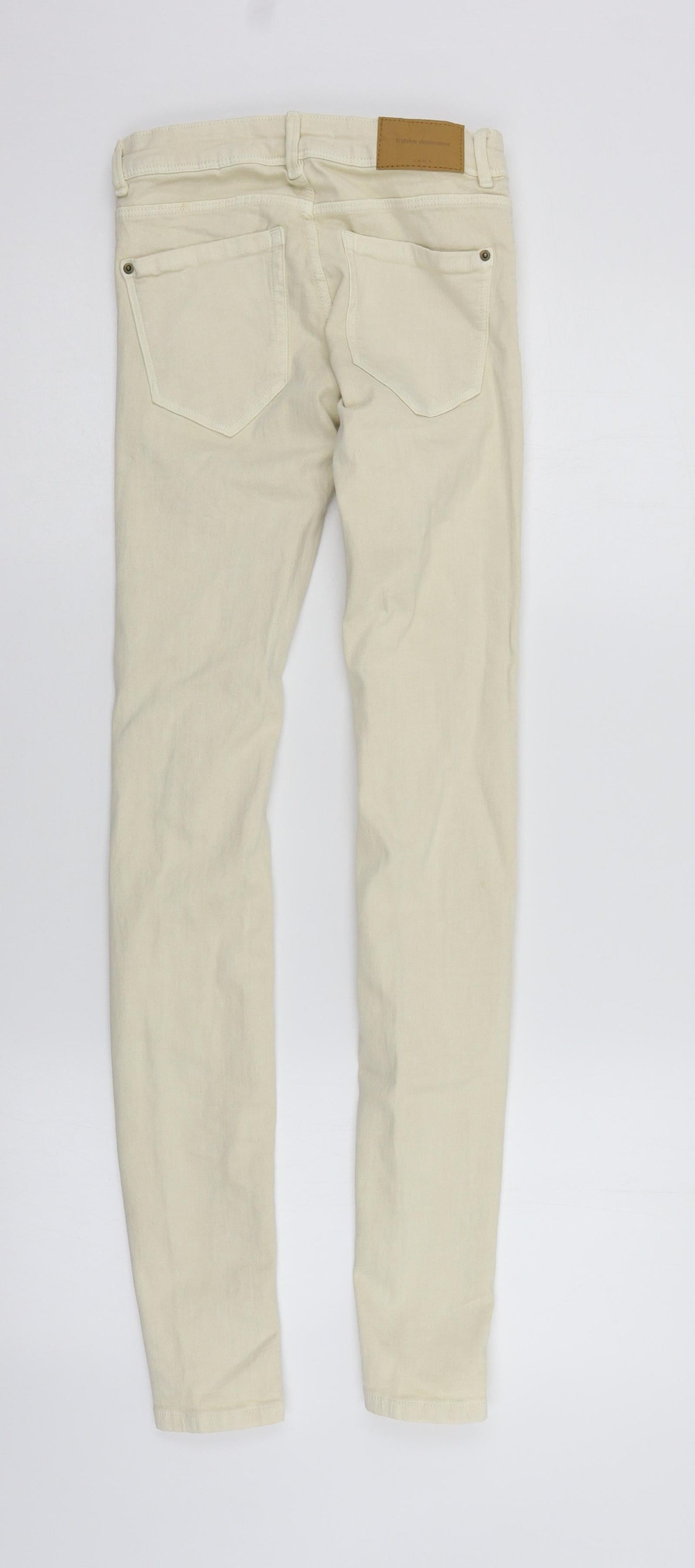 Zara Womens Beige   Trousers  Size 6 L30 in