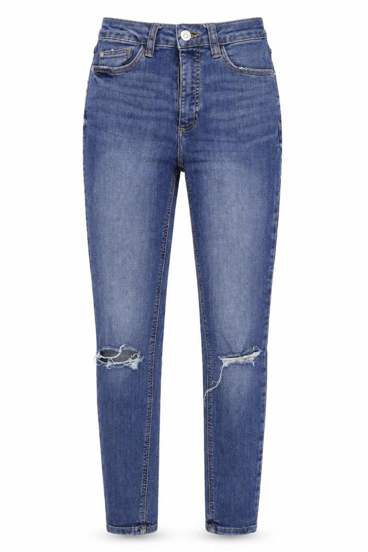 deniem co Womens Blue   Straight Jeans Size 8 L28 in