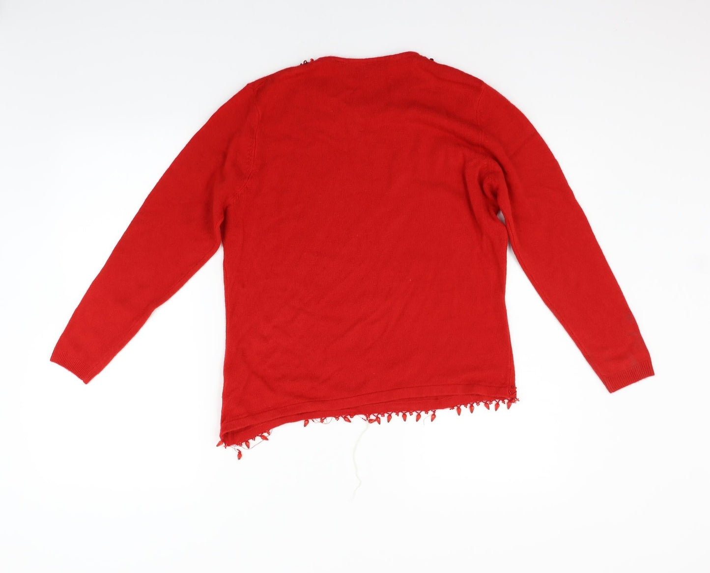 kiran designs Womens Red   Pullover Jumper Size M