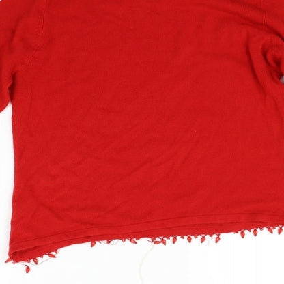 kiran designs Womens Red   Pullover Jumper Size M
