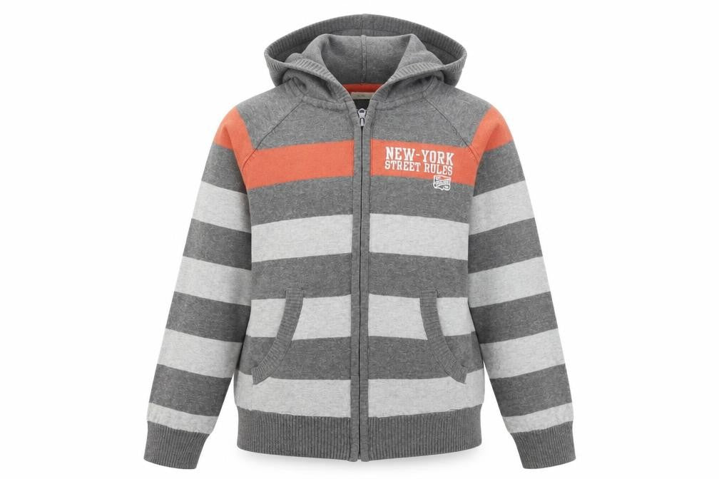 Fox Womens Grey Striped  Jacket Coat Size 14