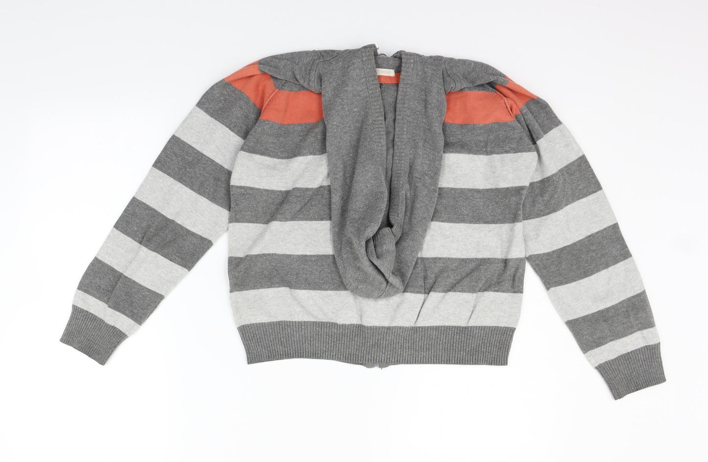 Fox Womens Grey Striped  Jacket Coat Size 14
