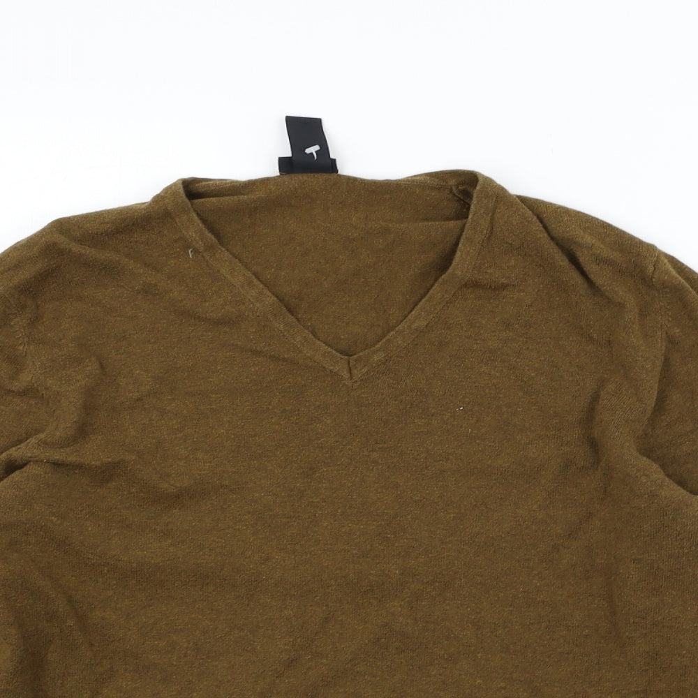 H&M Womens Brown   Henley Jumper Size M