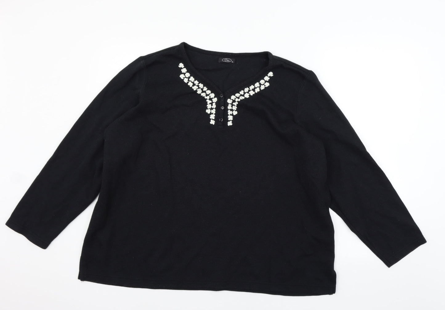 BM Womens Black   Pullover Jumper Size XL