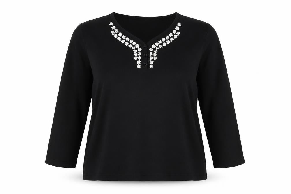 Bonmarché Womens Black Pullover Jumper Size XL