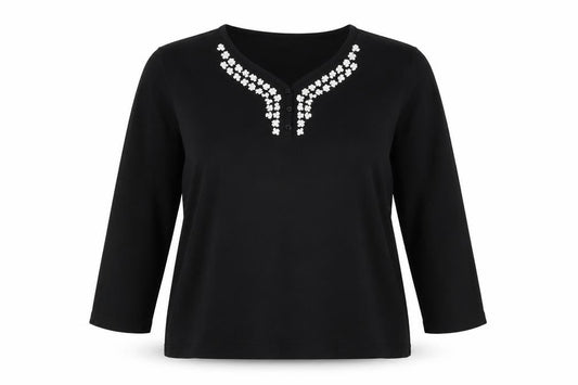 Bonmarché Womens Black Pullover Jumper Size XL