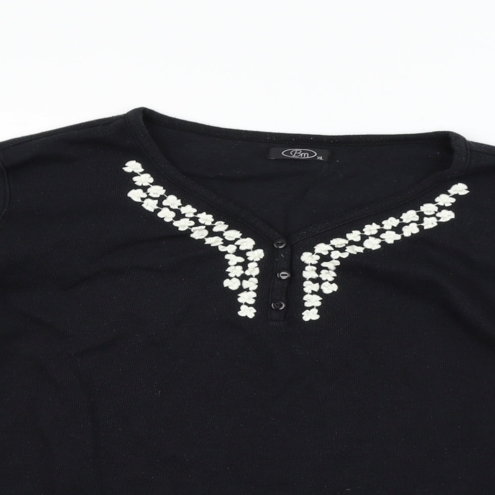 BM Womens Black   Pullover Jumper Size XL