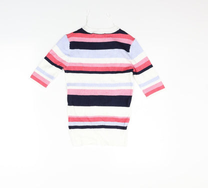 Marks & Spencer Womens Multicoloured Striped  Pullover Jumper Size S