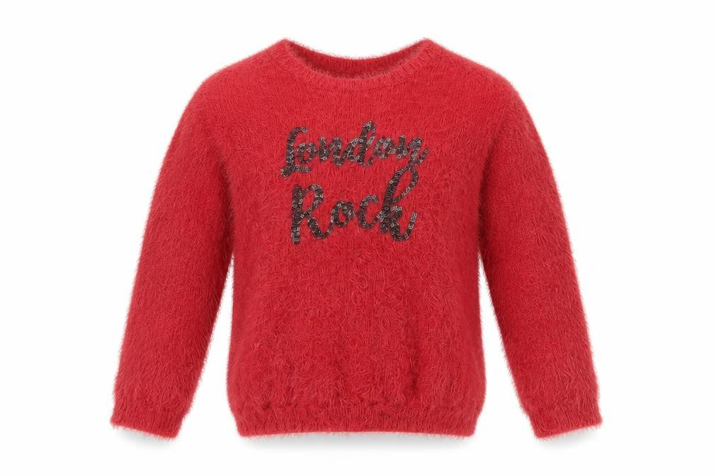 In Extenso Girls Red   Pullover Jumper Size 6 Years
