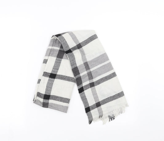 Preworn Womens Grey Plaid   Scarf