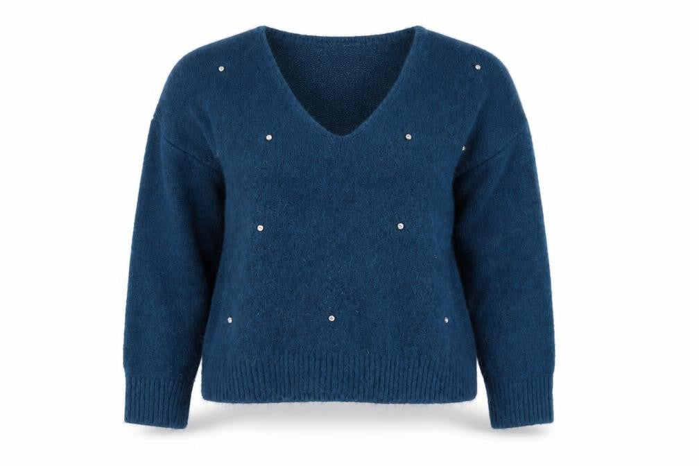 Marks & Spencer Womens Blue  Knit Pullover Jumper Size 14