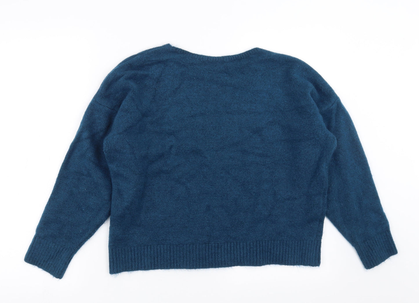 Marks and Spencer Womens Blue  Knit Pullover Jumper Size 14