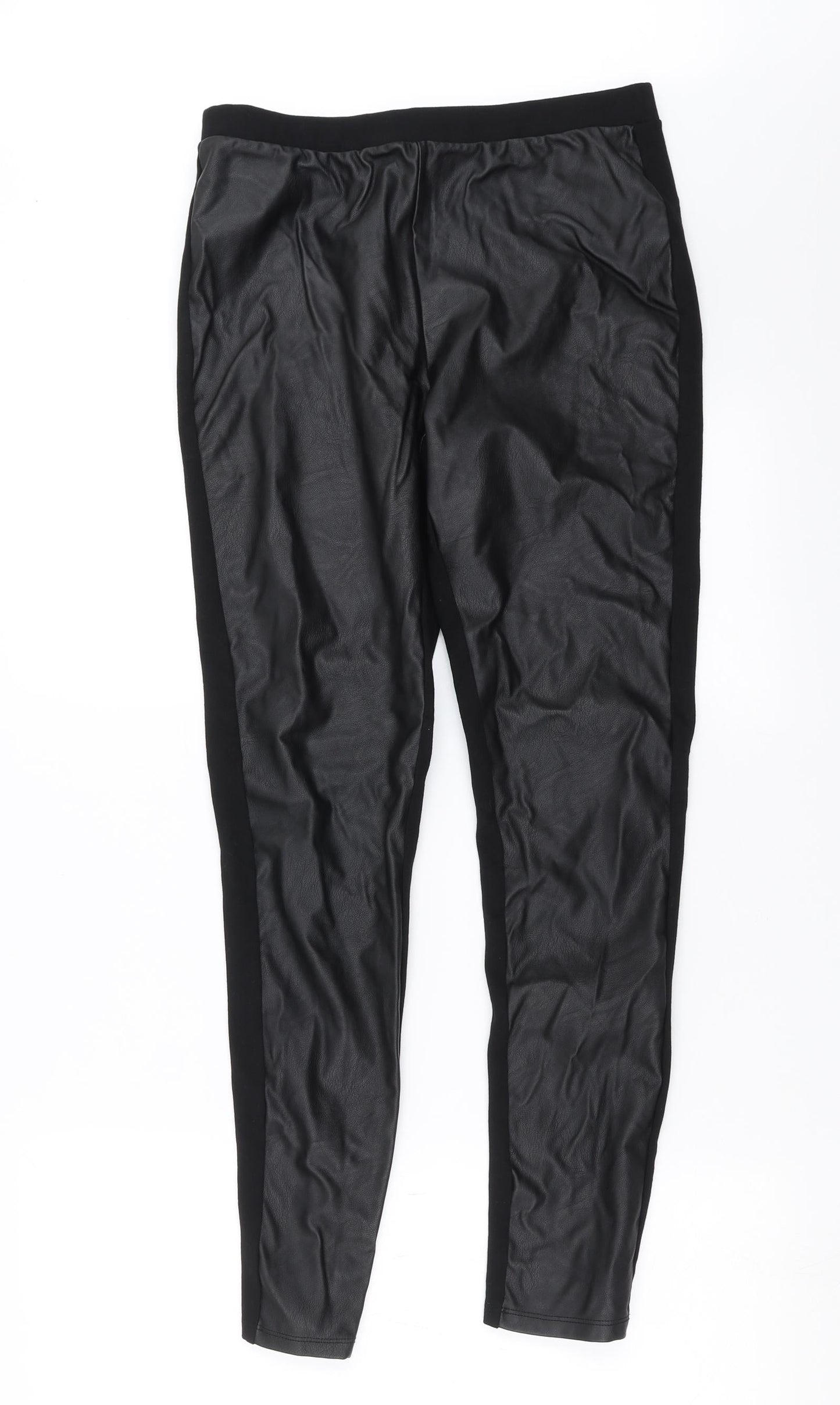 ESMARA Womens Black   Carrot Leggings Size 12 L28 in