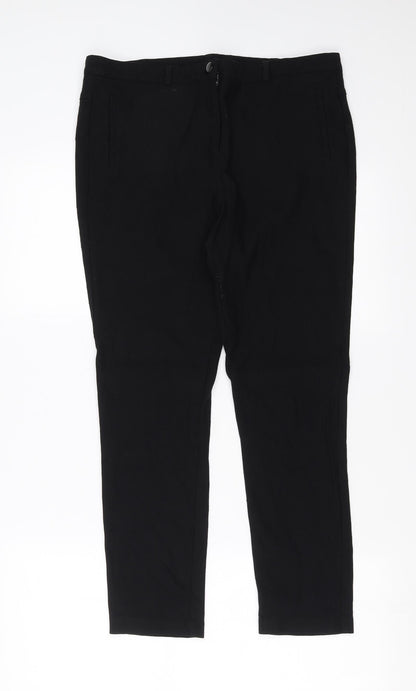 Preworn Womens Black   Trousers  Size 34 in L24 in