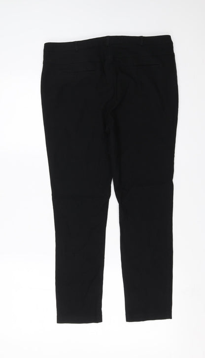 Preworn Womens Black   Trousers  Size 34 in L24 in
