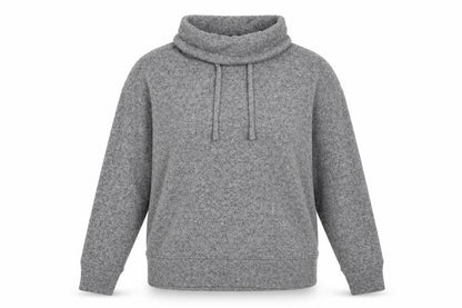 Front view of TU women’s grey knit jumper, size UK 8
