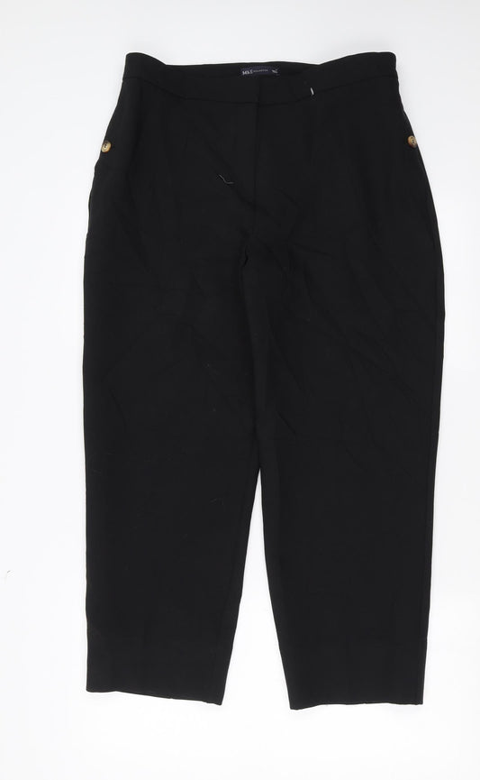 Marks and Spencer Womens Black   Trousers  Size 14 L26 in