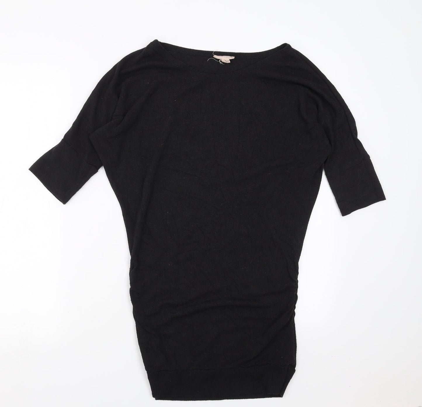 Preworn Womens Black  Knit Pullover Jumper Size S