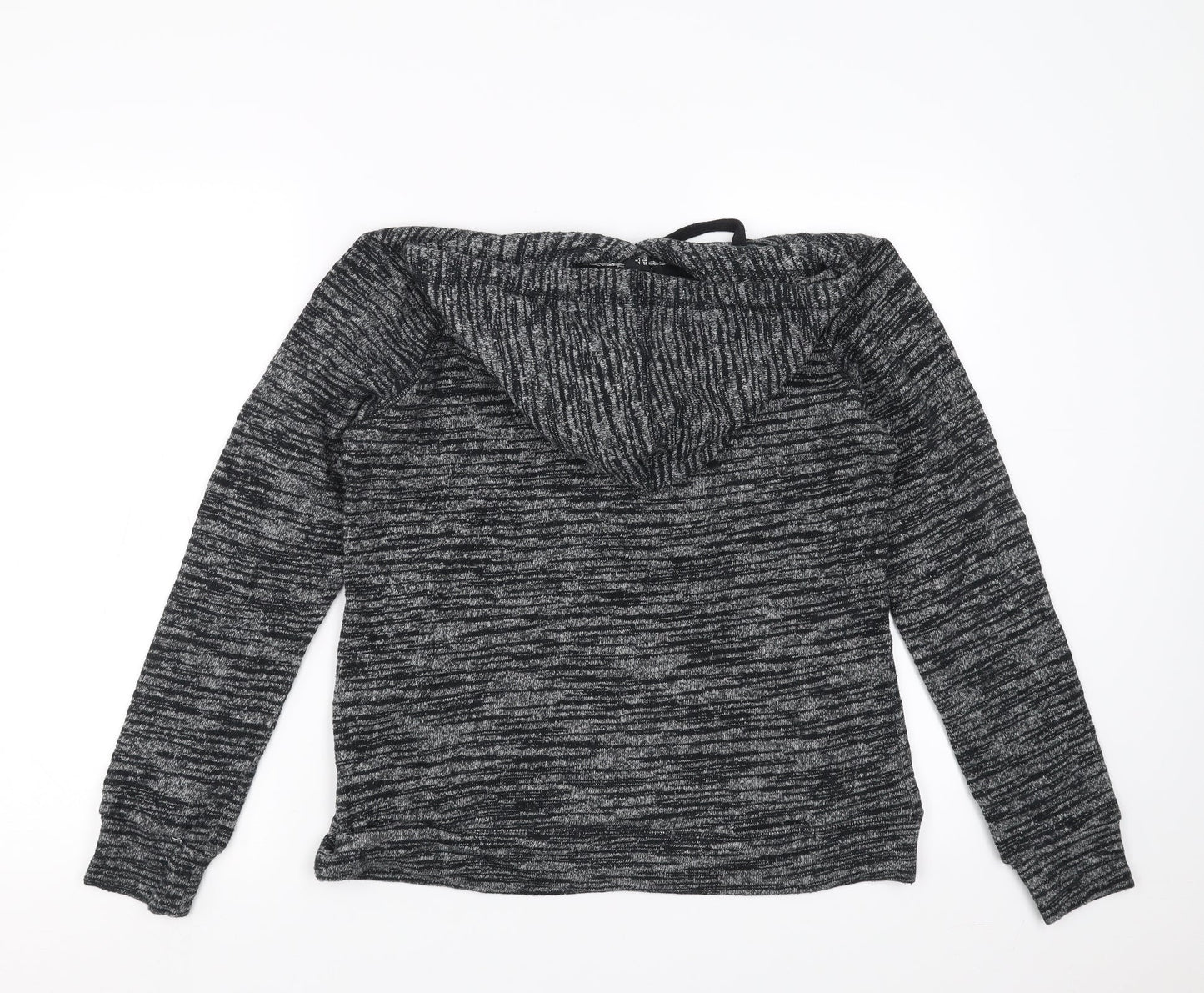 FOREVER 21 Womens Grey  Knit Pullover Hoodie Size L
