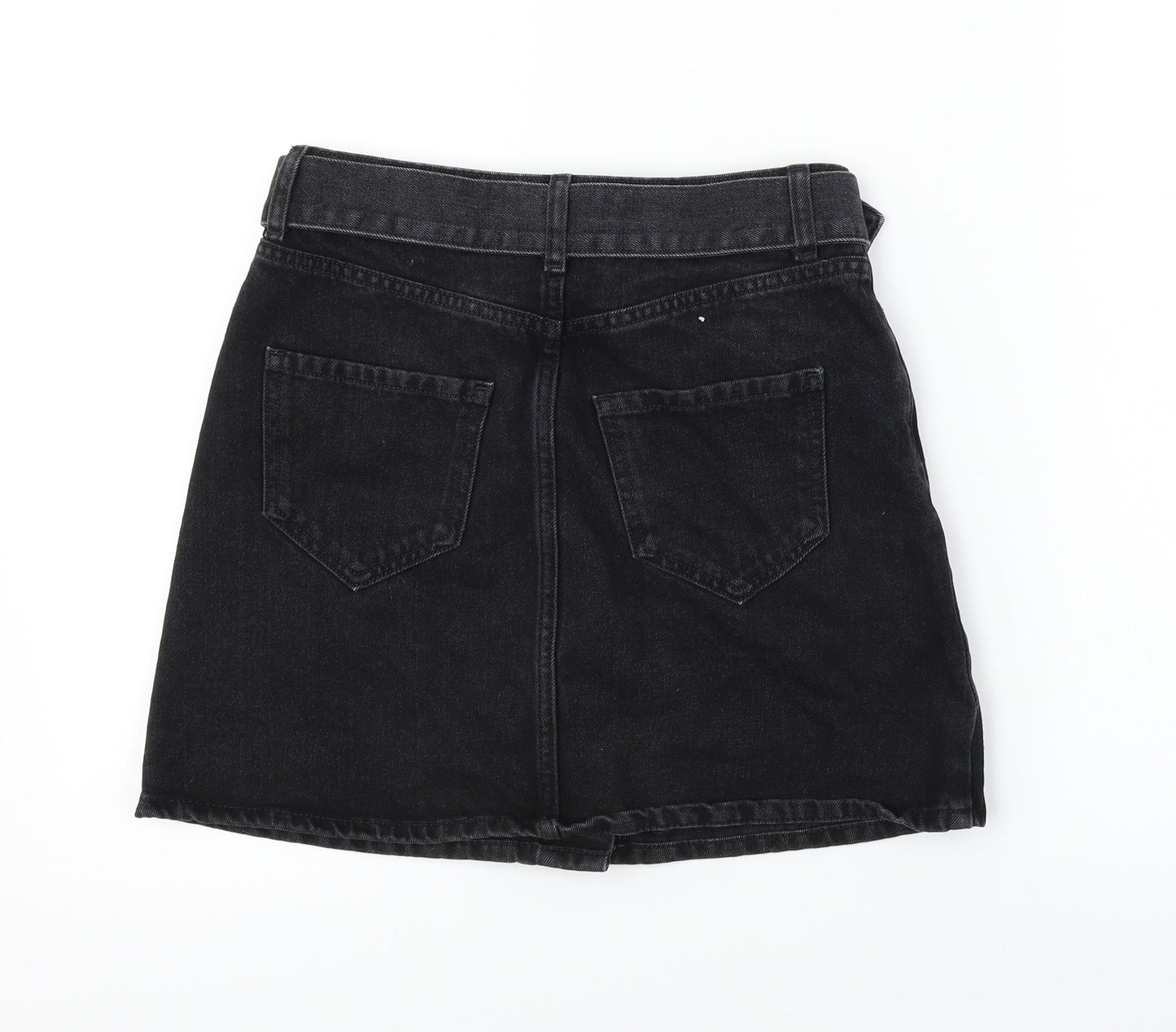 denim co Womens Black   A-Line Skirt Size 8