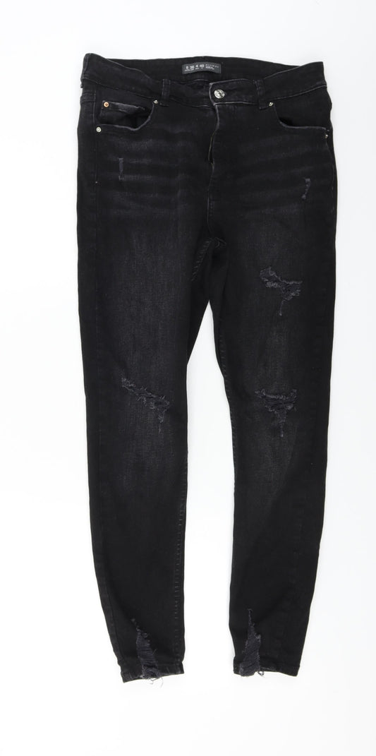 DENIM  Womens Black   Straight Jeans Size 8 L25 in