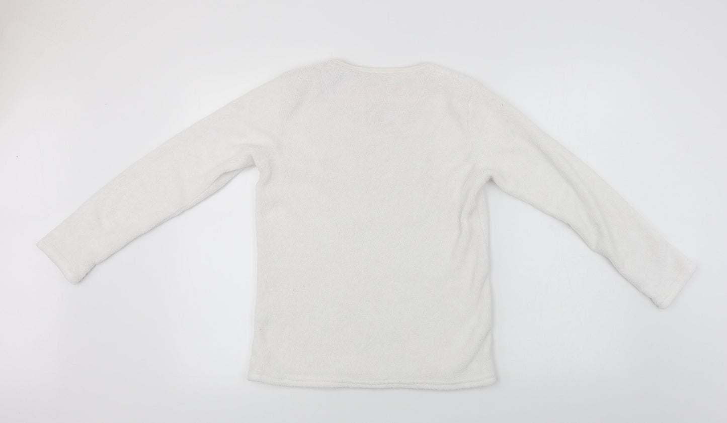 YD Girls White   Pullover Jumper Size 12-13 Years