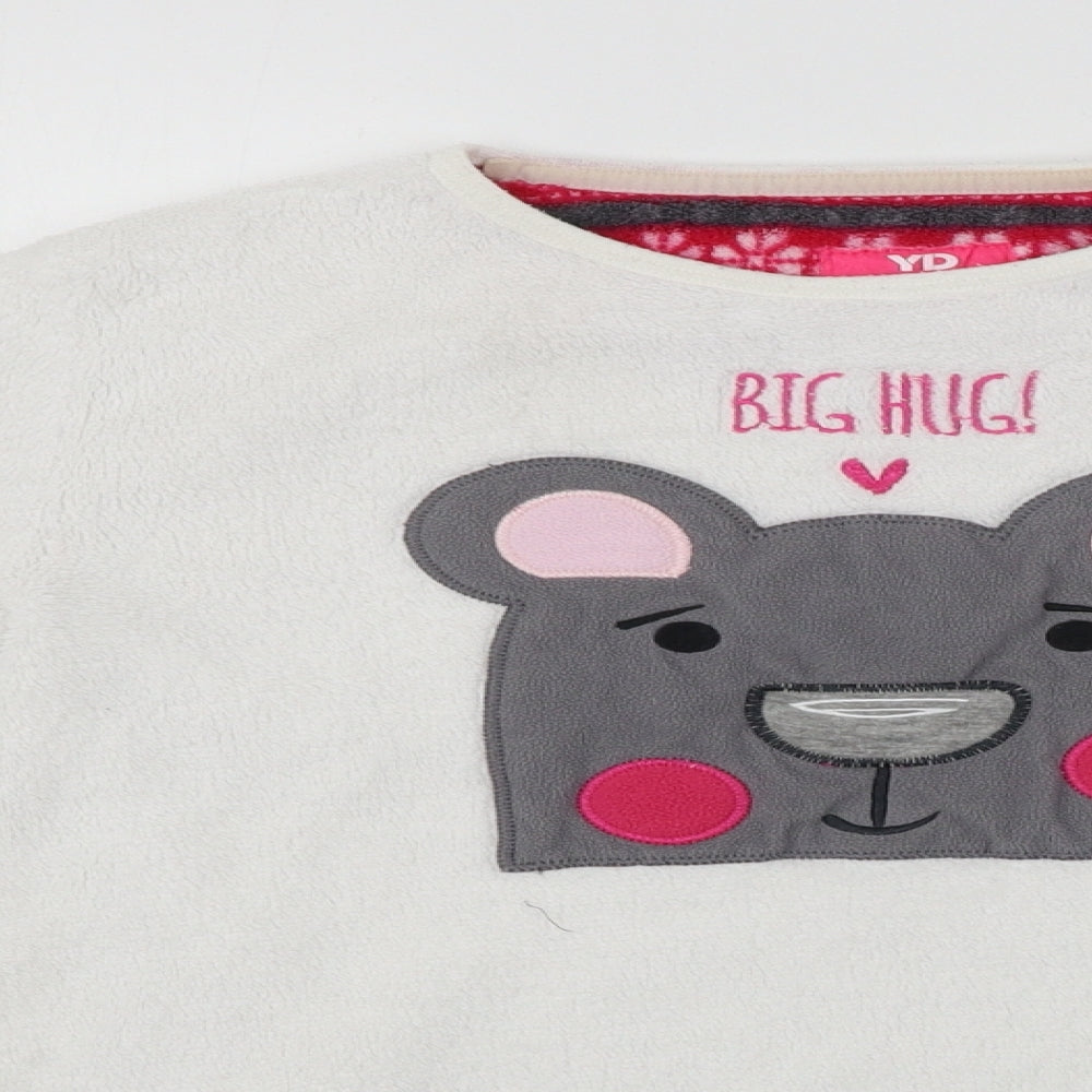 YD Girls White   Pullover Jumper Size 12-13 Years