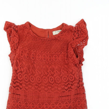 Preloved NEXT  Girls Brown   A-Line  Size 3-4 Years - Detail