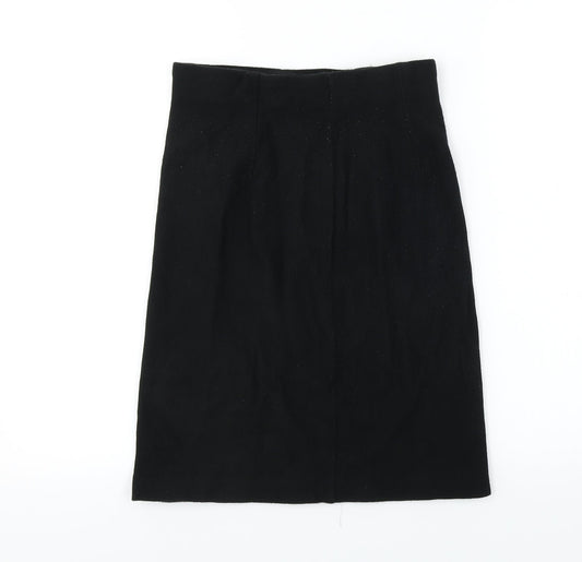 st michael Womens Black   A-Line Skirt Size 14