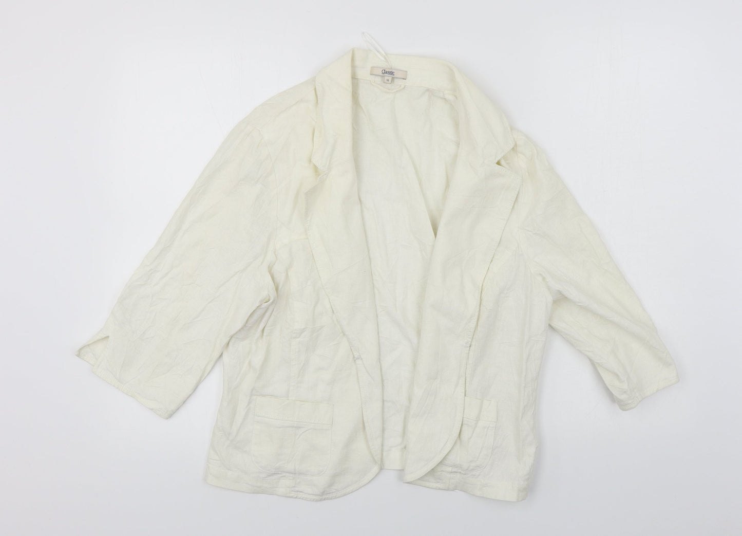 Classic  Womens Silver   Jacket Coat Size 18