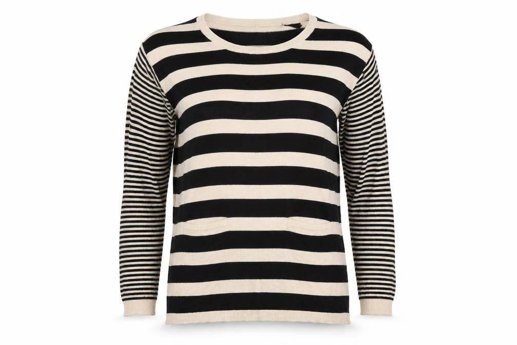 Wallis Womens Brown Striped  Pullover Jumper Size S