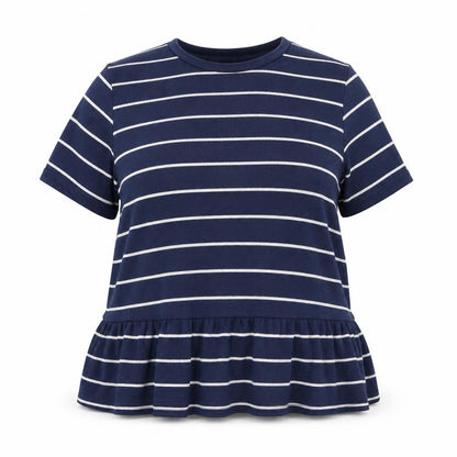 Tu Womens Blue Striped  Pullover Jumper Size 16