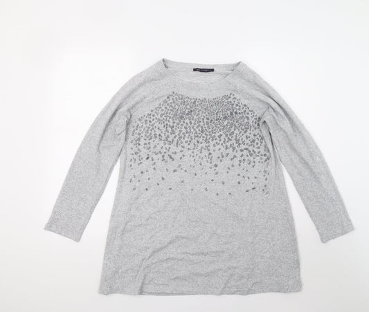 Marks and Spencer Womens Grey   Pullover Jumper Size 14