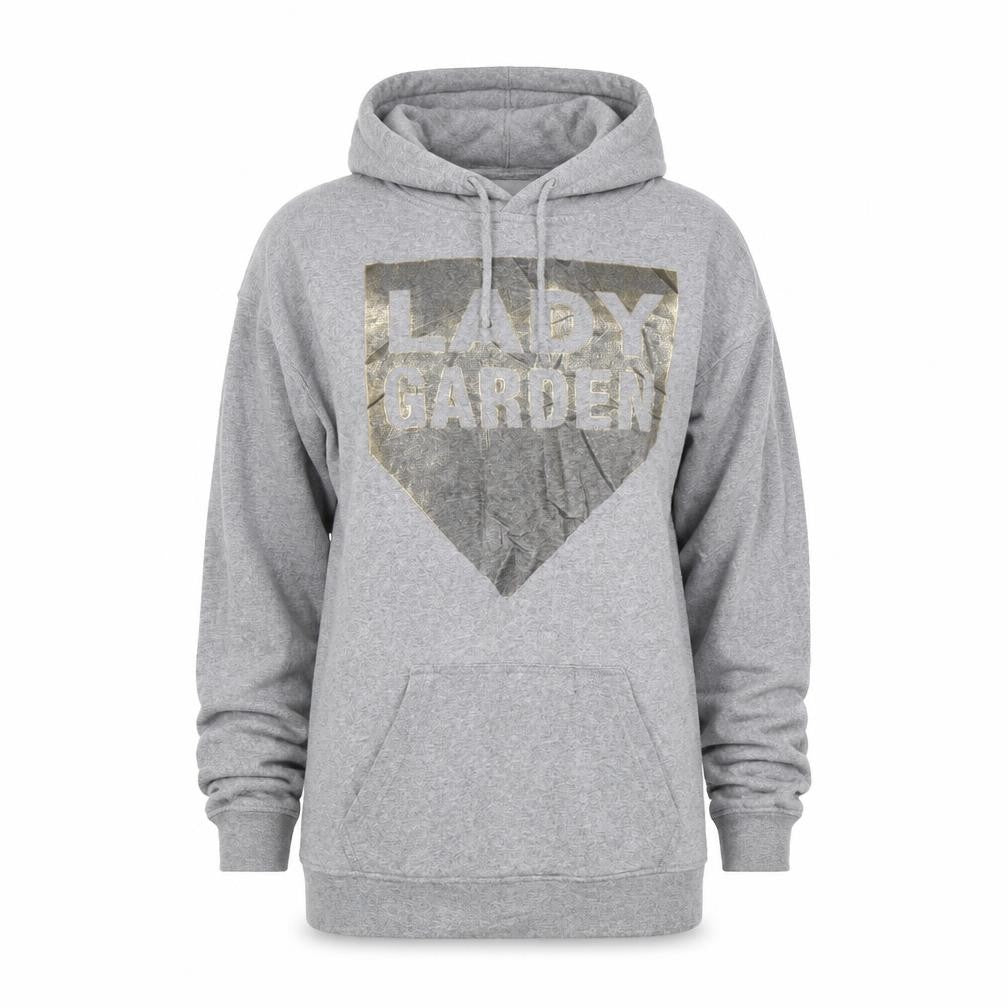 Topshop Womens Grey   Pullover Hoodie Size 8  - Lady Garden