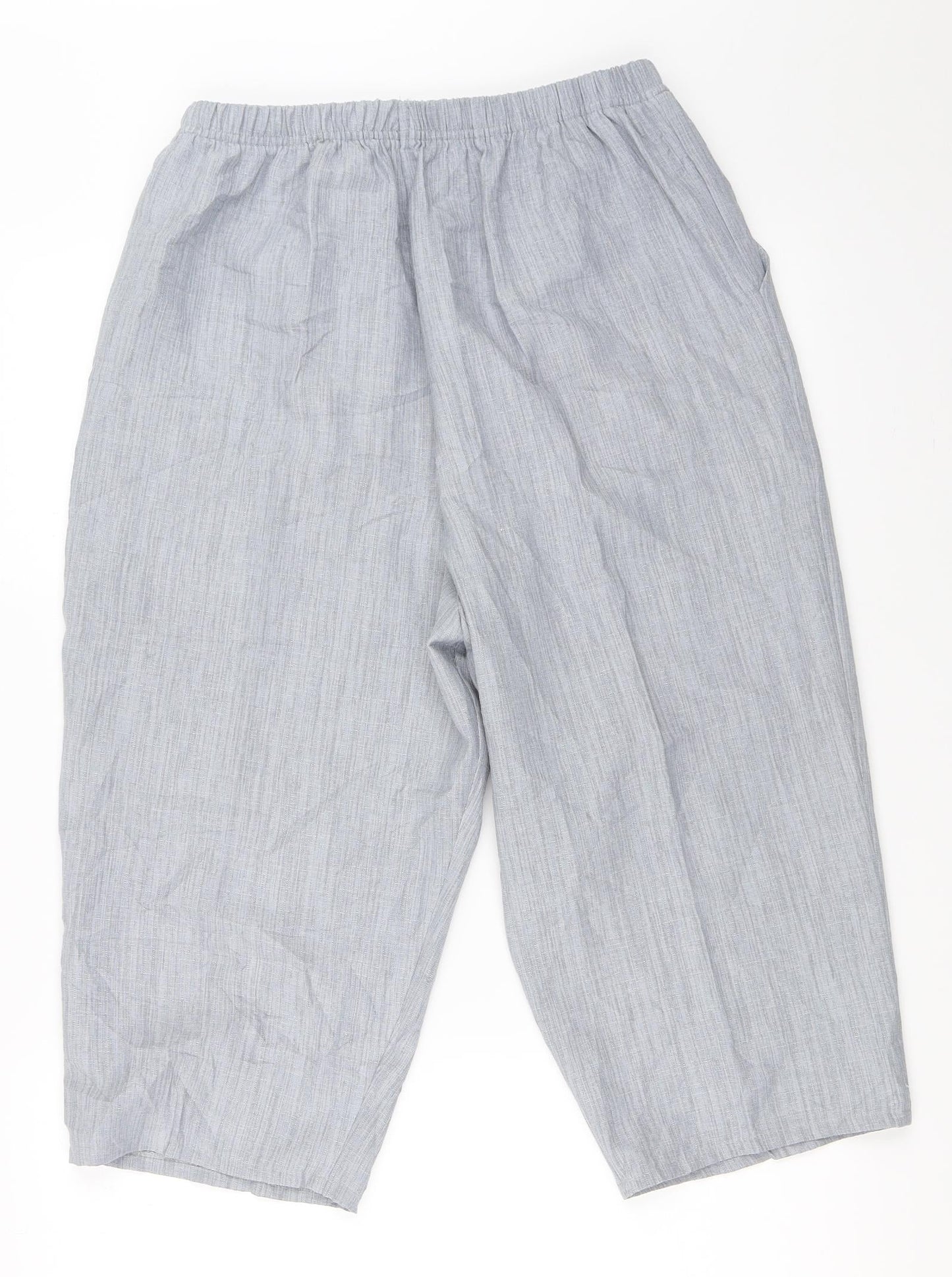 Preworn Womens Grey   Cropped Trousers Size L