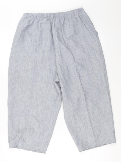 Preworn Womens Grey   Cropped Trousers Size L