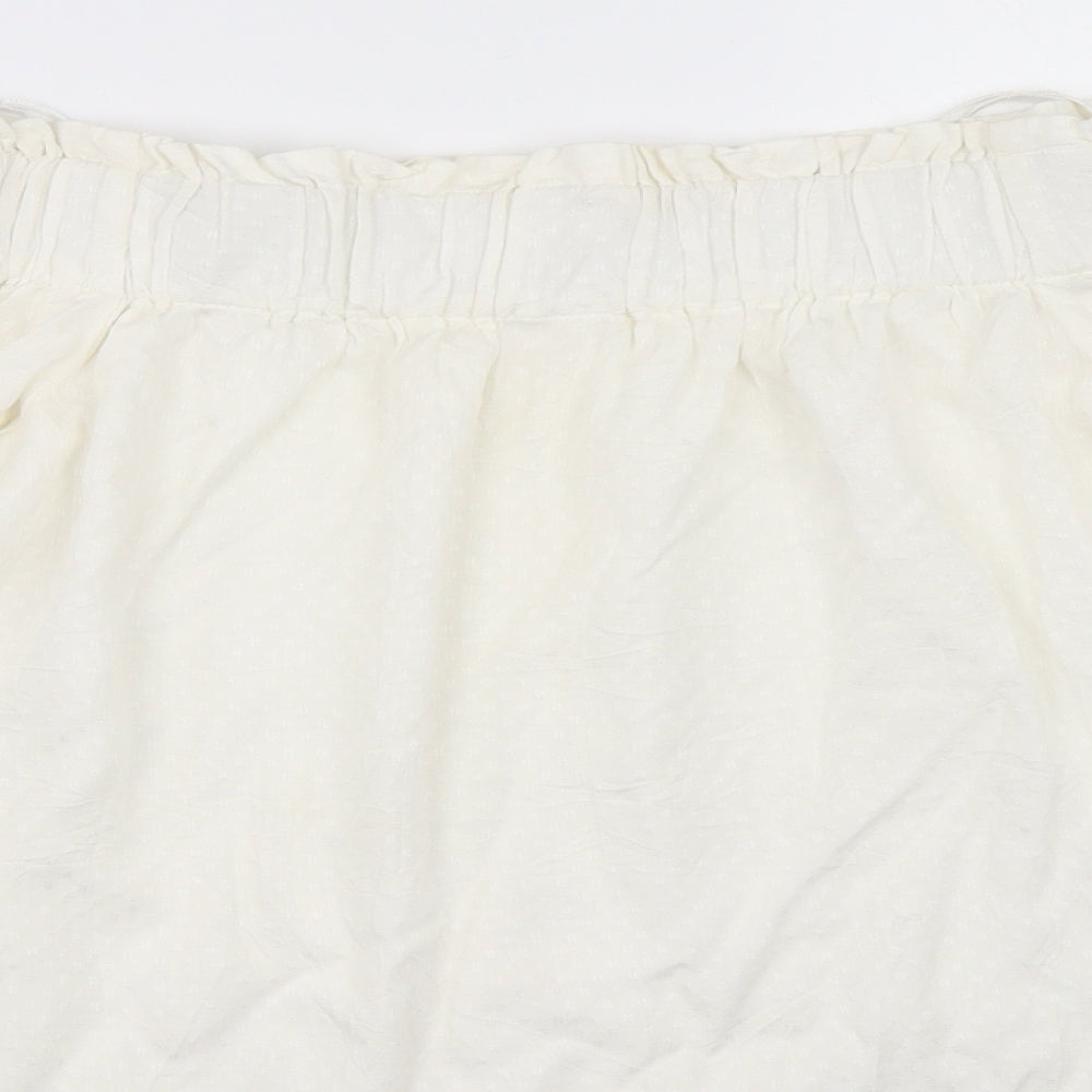 H&M Womens White   Basic Blouse Size 34