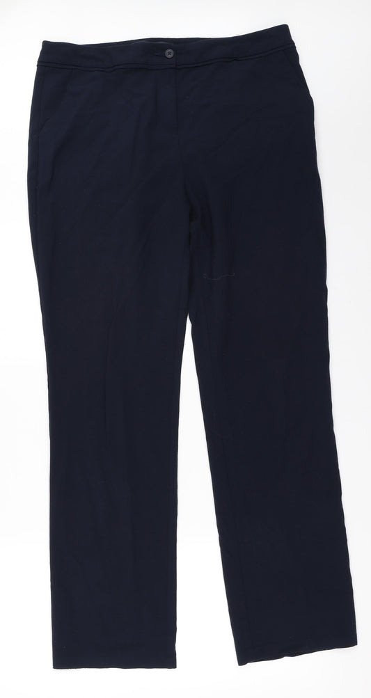 Marks and Spencer Womens Blue   Trousers  Size 14 L32 in