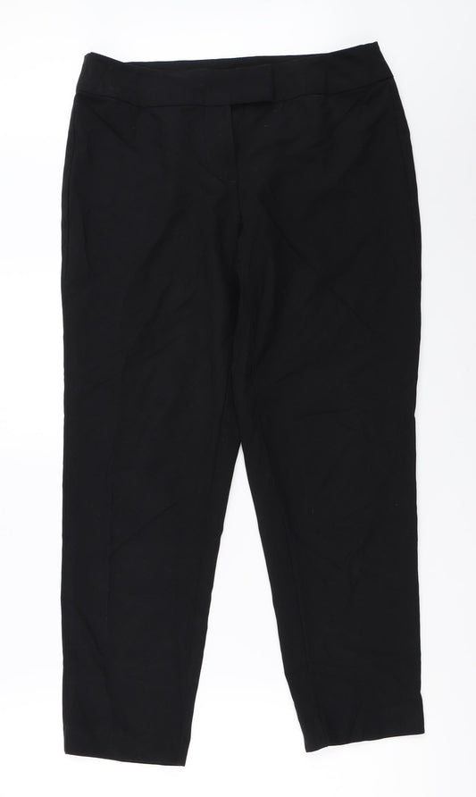 George Womens Black   Trousers  Size 12 L27 in