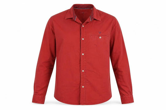Allen Solly Mens Red    Button-Up Size 42