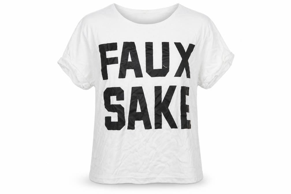Denim State Womens White   Basic T-Shirt Size L