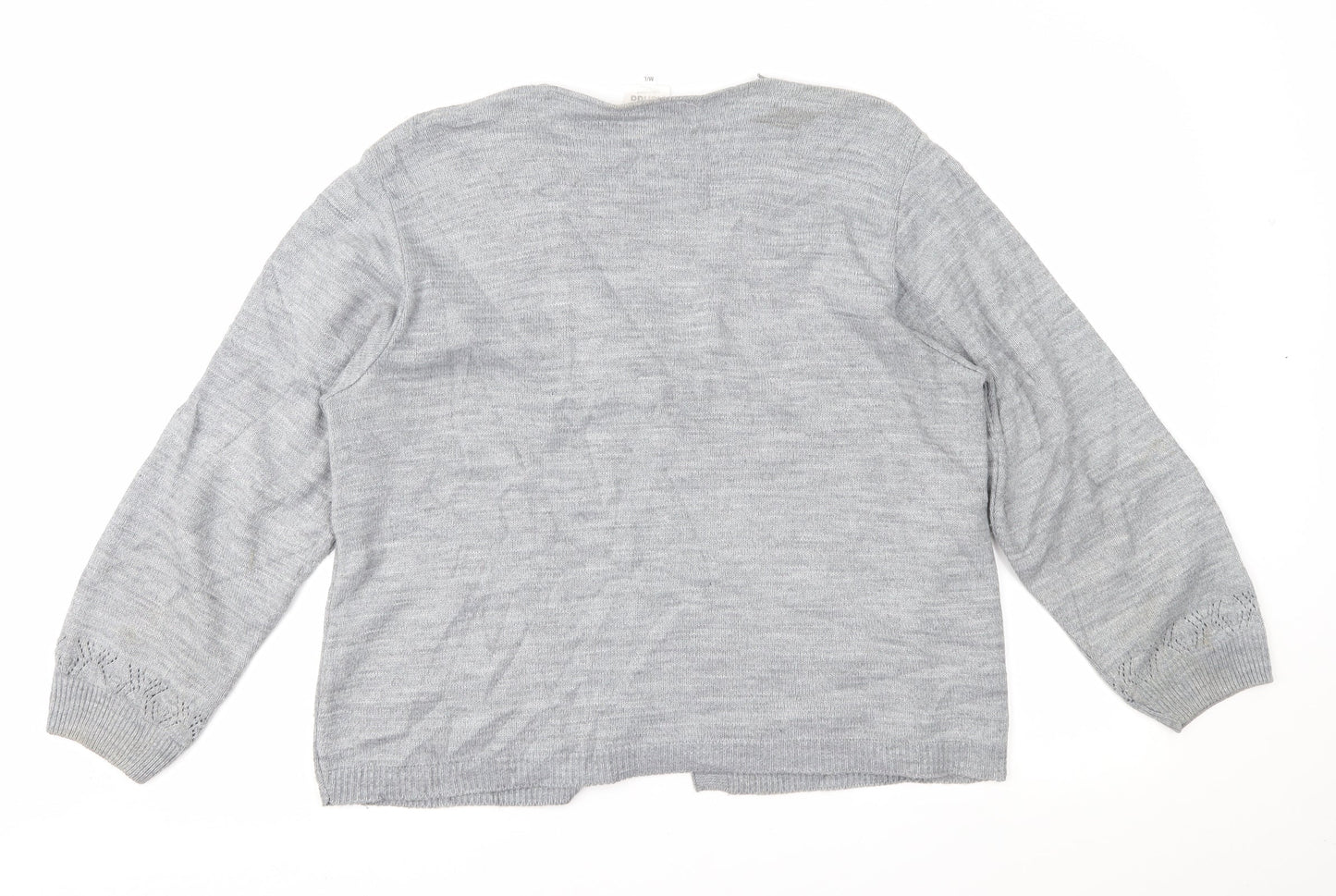 Florida Womens Grey Striped  Pullover Jumper Size M