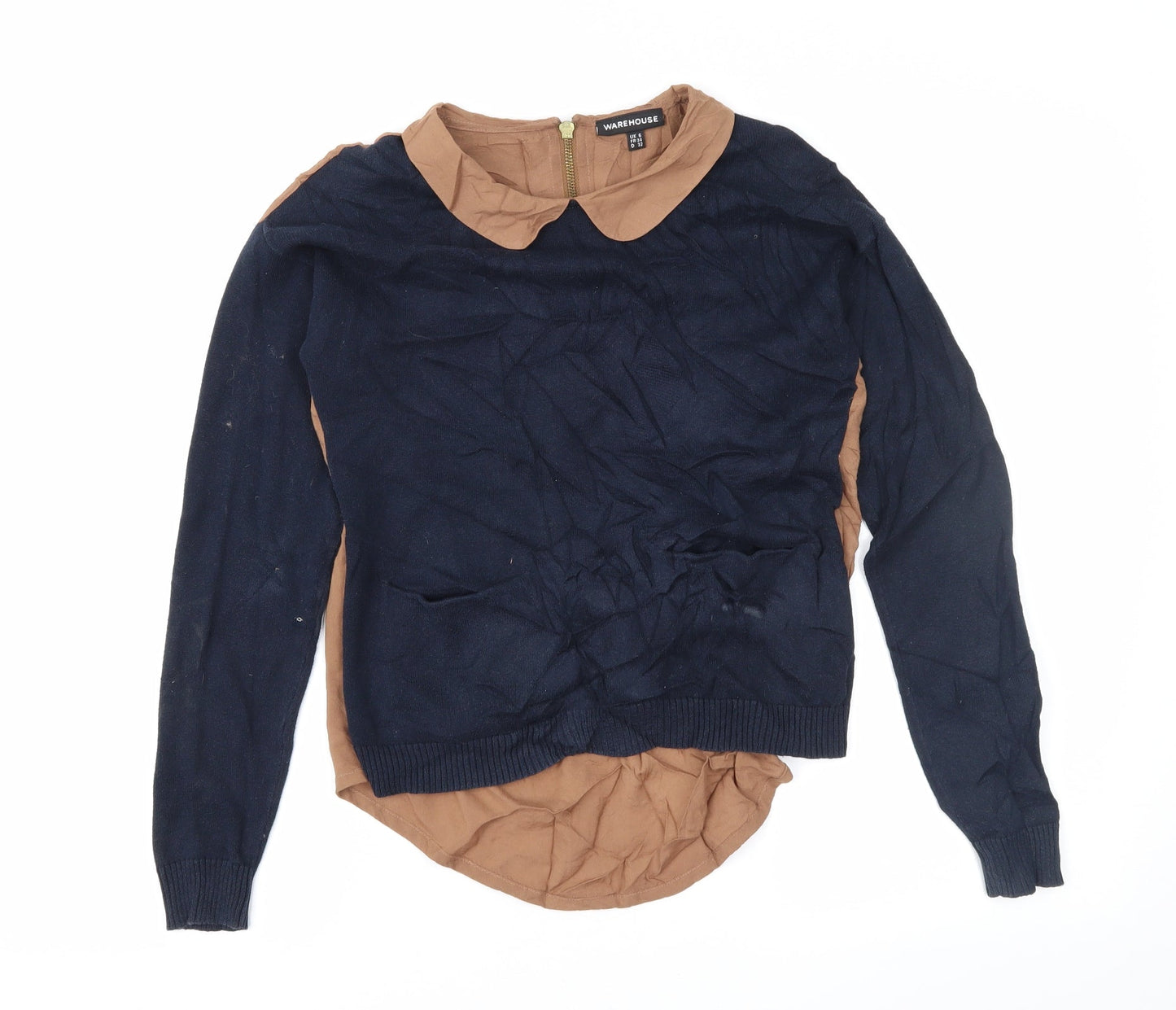 Warehouse Womens Blue   Pullover Jumper Size 6