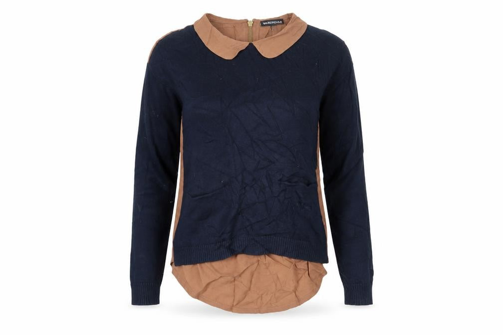 Warehouse Womens Blue   Pullover Jumper Size 6