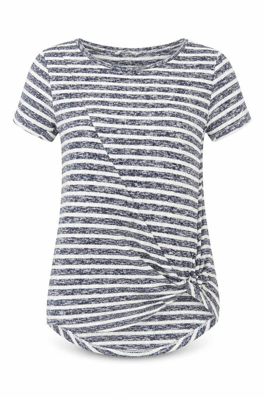 Tu Womens Blue Striped  Pullover Jumper Size 10