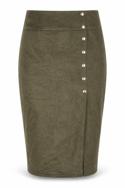 Mistress Rocks Womens Green   Straight & Pencil Skirt Size M