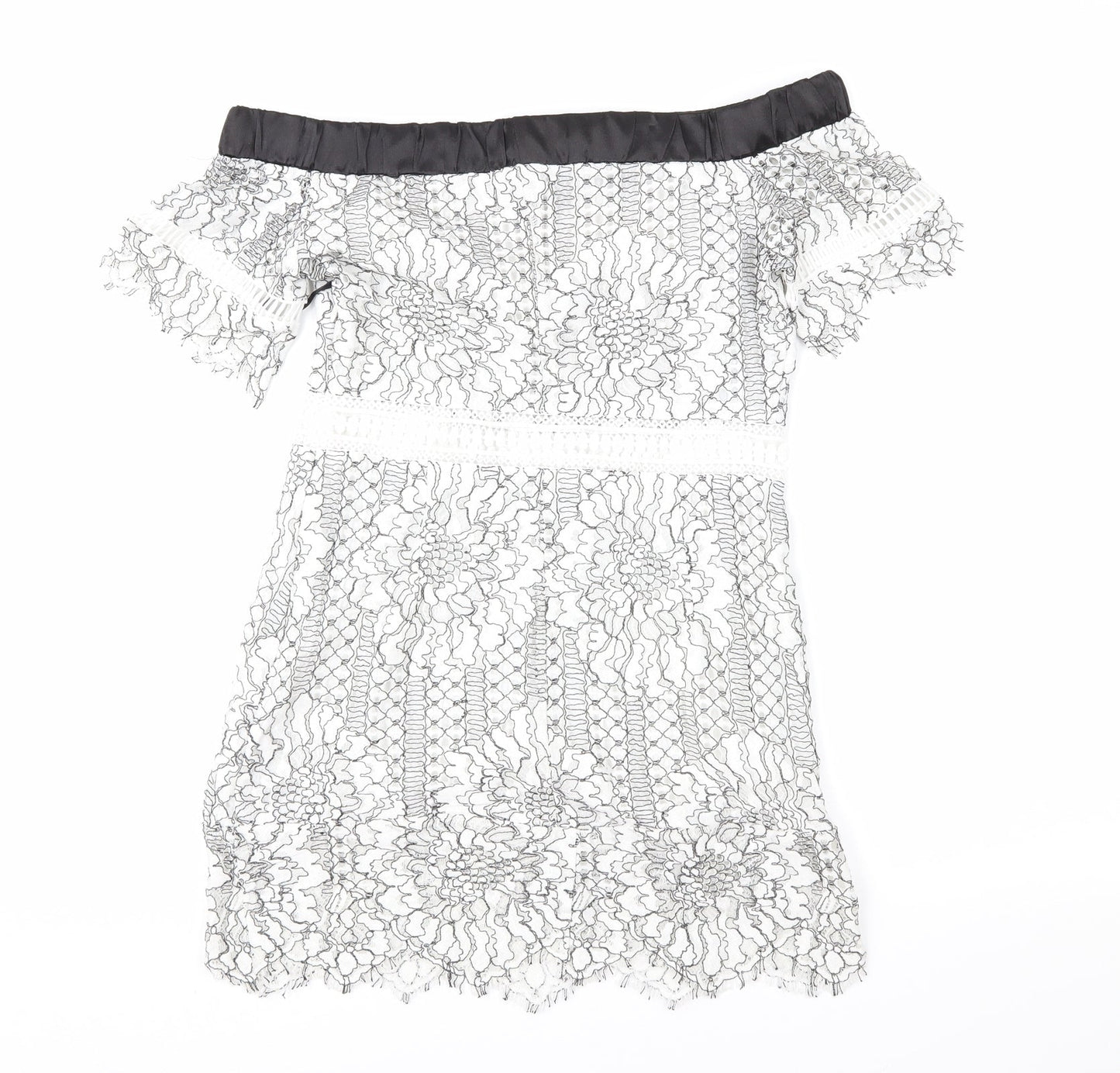 FOREVER 21 Womens White Floral Lace Shift  Size S