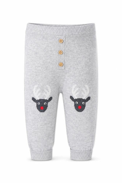 Front view of Very boys’ grey sweatpants leggings, size 6-9, months