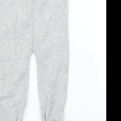 Brand and care label for Very boys’ grey sweatpants leggings, size 6-9, months